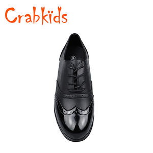 Crabkids Venta al por mayor Moda Formal Cuero <span class=keywords><strong>Mujer</strong></span> con tacones Estilo de negocios Zapatos de niña de talla grande - Product Image 4