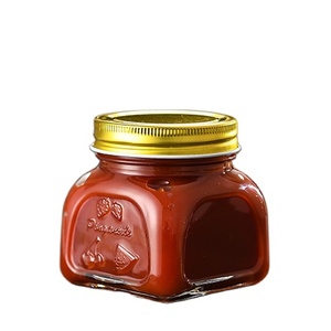 Klare 25 Unzen Walnüsse Gewürz Lebensmittel Erdnuss butter Sauce Vorrats behälter 750ml Quadrat Runde Frucht marmelade Glas