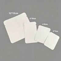Sachet plat laminé en aluminium à trois soudures latérales, multi-tailles, thermoscellable, avec encoche de déchirement, pour échantillons