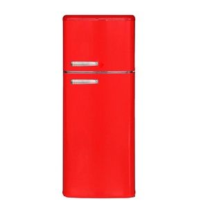 ตู้เย็นสองประตู ดีไซน์วินเทจ ตู้แช่แข็งแบบเรโทร สำหรับใช้ในบ้าน - Product Image 1