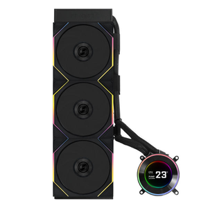 Nouveau Hydroshift II LCD-C 360 TL BK&WH avec écran LCD IPS de 2,1 pouces 60 Hz, trois configurations pour une flexibilité DIY totale, refroidisseur d'eau pour processeur - Product Image 3