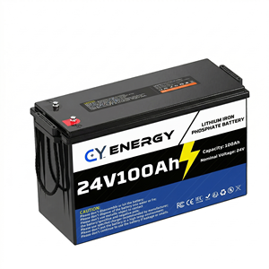 Batterie au lithium LiFePO4 24V 100Ah 2,56 kWh certifiée UL, durée de vie de 10 ans, livraison rapide, pour camping-car, marine, hors réseau (Stock US) - Product Image 2