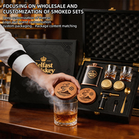 Belfast Whiskey Week Whiskey Smoker Kit voor distilleerderijen, bars, restaurants, cadeauwinkels, rechtstreeks van de fabriek, met houtchips en brander