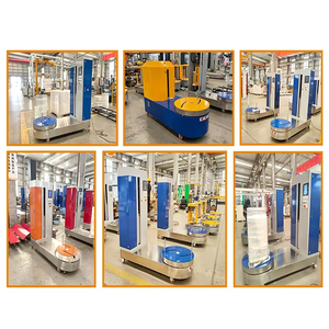 Airport Baggage Wrapping <b>Machine</b> | <b>Stretch</b> Film Luggage Packing <b>Machine</b> with Safety Guard - Product Image 3