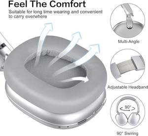 USA Warehouse <strong>Wireless</strong> Earphones Air Max Headphones <strong>Earbuds</strong> ANC Noise Cancellation Spatial Audio Top Version Max Headphone - Product Image 2