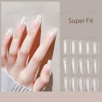 Ensemble de faux ongles français en acrylique, pointes de faux ongles artificiels, pointes complètes de manucure, 240 pièces