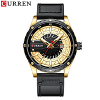 Montre à quartz Curren 8374 au design tendance, montre à quartz étanche avec bracelet, montre pour homme avec calendrier, sélection de montres pour homme, cadeau