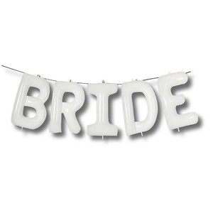 Globos Blancos de 40 Pulgadas con la Palabra BRIDE (Material de Película, Forma de Letras), Impermeables, Duraderos, Gran Venta, para Despedidas de <span class=keywords><strong>Soltera</strong></span>, Compromisos y Bodas - Product Image 6