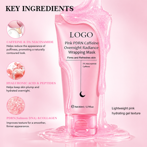 GUOCUI BIO TECH Soin de la peau du visage coréen, <span class=keywords><strong>masque</strong></span> de nuit hydratant anti-âge, anti-rides, rose, PDRN, caféine, collagène, pour le visage - Product Image 2