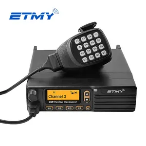 Alta potenza 50W ETMY ET-M80D Uhf Vhf auto Walkie talkie 20km DMR digitale radio mobile