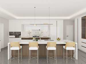 Mueble de Cocina Modular Lacado con Tablero de Melamina, Diseño Europeo Minimalista - Product Image 5