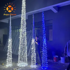 Design criativo Natal Festival Home Park Decorações Iluminação Bird Cage LED Motif Light