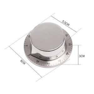 Nouveauté : Minuteur de cuisine mécanique rotatif portable en acier inoxydable, compte à rebours de 60 minutes avec signal sonore - Product Image 2