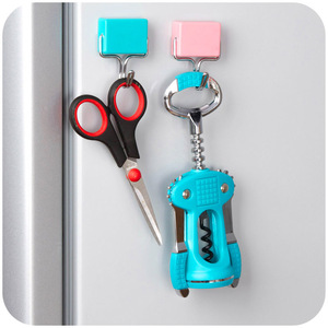 Creative Magnetic Hooks Candy Color Single Hook 2kg Load Plastic Magnets For Home Use - Product Image 1