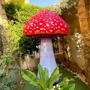 Fungo Gonfiabile Gigante Vivace con Luci LED, Decorazione Floreale LED per Feste a Tema <span class=keywords><strong>Alice</strong></span> nel <span class=keywords><strong>Paese</strong></span> <span class=keywords><strong>delle</strong></span> <span class=keywords><strong>Meraviglie</strong></span> - Product Image 2
