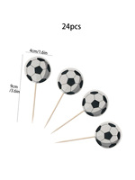 Décorations de fête à prix d'usine : Ensemble de toppers pour cupcakes sur le thème du football rose – Idéal pour baby shower et anniversaire