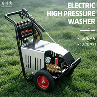 GQB Nueva Hidrolavadora Eléctrica Portátil de 3000 psi, Comercial, de Agua Fría, de Alta Presión, para Lavado de Autos, 3 HP