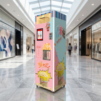 Máquina Expendedora Automática de Palomitas de Maíz, Máquina Inteligente de Autoservicio para Centros Comerciales, Cines, Parques de Atracciones y Lugares Turísticos