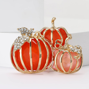 Broche en alliage plaqué or avec strass en cristal de forme ovale, bijoux de mode pour enfants et femmes, accessoire cadeau pour mariage et fête - Product Image 2