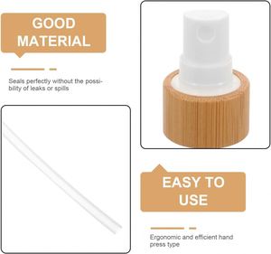 Tapa de Perfume Ecológica de Bambú con Función Antiderrames para Botella Cosmética de Vidrio sin Aire - Product Image 3