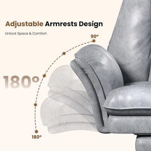 Pet-friendly Flip Armrests Big and Tall Office <strong>Chair</strong> Executive Ergonomic Computer <strong>Gaming</strong> <strong>Chair</strong> <strong>with</strong> <strong>Foot</strong> <strong>Rest</strong> - Product Image 3