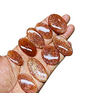 Venta al por mayor FAIJAN GEMS: Gemas sueltas de piedra solar 100% natural, cabujón de ópalo de fuego rojo, estilo cristalino, de la India (Rajasthan) - Product Image 1