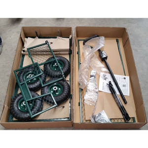 Tc1840 650 एलबीएस क्षमता स्टील जाल गार्डन यूटिलिटी ट्रॉली कार्ट - Product Image 6