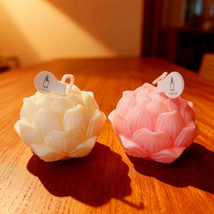 花柄のモールディング、天然ワックス製品、儀式用の装飾、小売店の祝祭空間のレイアウト、スタイリングキャンドル - Product Image 2