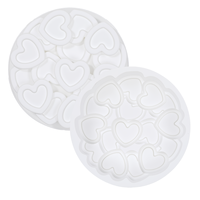 Moules à gâteau en silicone SILIKOLOVE, personnalisables, pour la Saint-Valentin, forme de cœur multiple, LFGB, antiadhésifs, sans BPA, pour mousse au chocolat