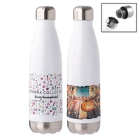 Bouteille d'eau sous vide isolée en acier inoxydable de 17oz 500ml avec couvercle