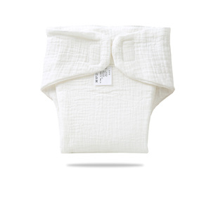 Couches en gaze de type coton imprimé 0-6 mois bébés <span class=keywords><strong>lavable</strong></span> t-intégré microfibre bébé attaché fuite garde doux respirant - Product Image 6