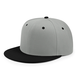 OEM ODM Multi Color Blank Rigid Flat Brim Solid Two Tone Six Panel <strong>Hat</strong> <strong>Custom</strong> Embroidery Print Logo Hip Hop Street <strong>Snapback</strong> Cap - Product Image 2
