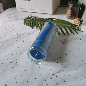 Religious Glass Jar 7 Day <b>Candles</b> Wholesale 7 Day Color Pillar <b>Candles</b> In Glass Unscented Wax Prayer <b>Candles</b> For Memorials - Product Image 6