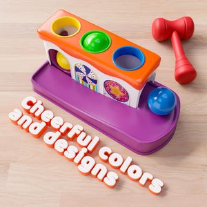 Juguete Educativo de Plástico para Niños, Plataforma de Apilamiento de Bolas de Colores con Martillo, 12M+, Montessori, en Oferta - Product Image 6