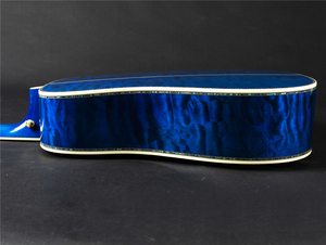 Acolchado de arce azul color <span class=keywords><strong>deluxe</strong></span> 41 pulgadas <span class=keywords><strong>guitarra</strong></span> acústica hecho a mano de madera maciza guitarras - Product Image 3