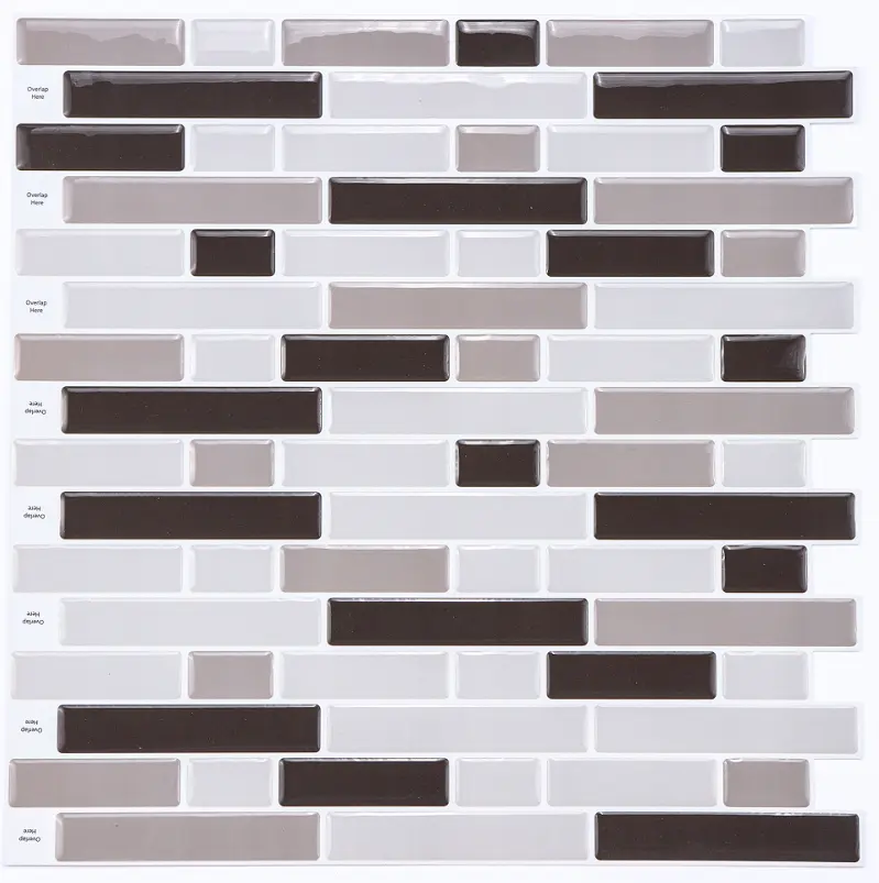 DIY Mosaic kitchen backsplash wallpaper removable 3d wall sticker peel and stick wall tile for home bathroom