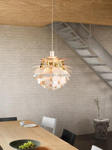 Lampada a Sospensione Moderna in Metallo a Forma di Carciofo, Illuminazione Decorativa per Showroom e Soggiorno - Product Image 4