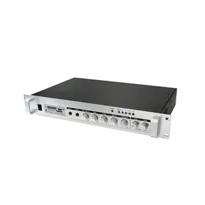 Amplificatore Mixer Audio 180W 2 Zone 1.5U con Logo