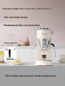 Cafetera Italiana Semiautomática con Espumador de Leche de Acero Inoxidable y Color Plateado EC885.CR, Disfruta de la Diversión del Latte Art EC885.CR - Product Image 4