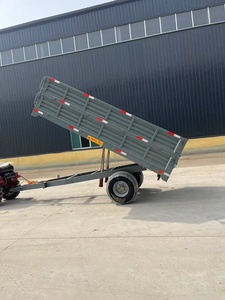 Rimorchio Agricolo di Alta Qualità a 4 Ruote da 3-10 Tonnellate, Rimorchio per Trattore con Cassone Ribaltabile Idraulico a 2 Ruote, Rimorchio Agricolo Trainato - Product Image 5