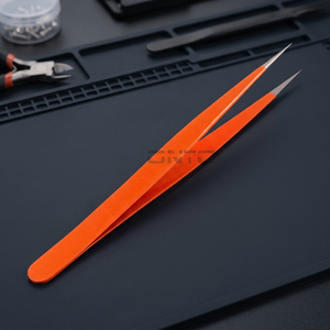 Stainless Steel Point Tweezer, Orange Odontomed - Product Image 4