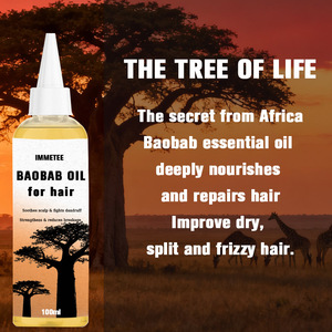 Aceite de Baobab para el Cuidado del Cabello OEM/ODM, Suero con Múltiples Ingredientes, Aceite Natural para el Crecimiento del Cabello, Marca Privada para Mujeres Negras - Product Image 2
