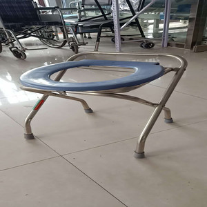 Hengfukang Stainless Steel Portable <b>Commode</b> <b>Chair</b> F14 Folding Toilet Seat For Elderly And Disabled Use - Product Image 4