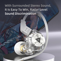 Écouteurs intra-auriculaires QKZ AK3 FiLe avec subwoofer, commande filaire, micro, suppression du bruit HIFI, pour le sport et la musique