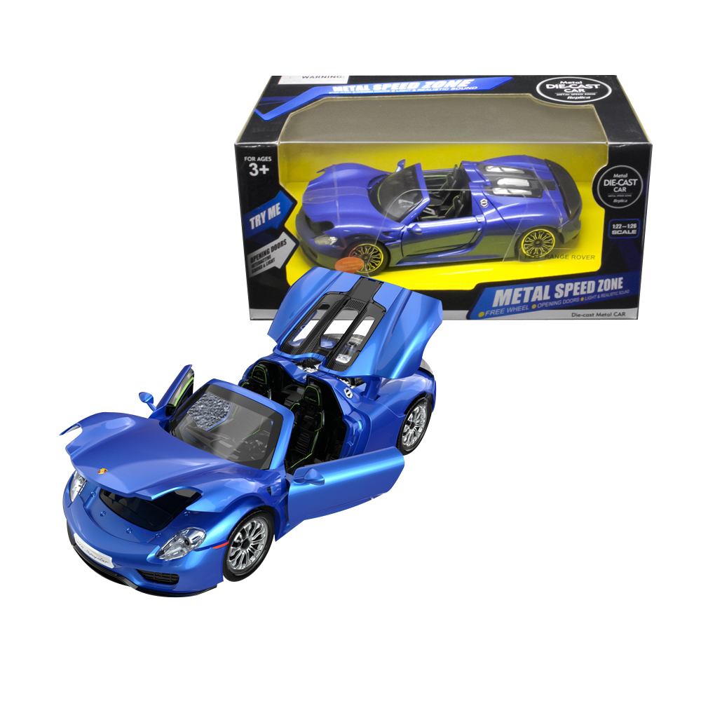 1:24 Die-Cast Alloy Vehicle Pull Back Model Mini Car Toy
