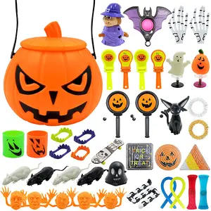 Halloween Stress Reliever Squishy Druck Mystery Box Set DIY lustige Zappeln Spielzeug für Kinder Party Geschenk