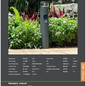 Lampu <span class=keywords><strong>Bollard</strong></span> Taman Luar Ruangan Tahan Air IP65 Aluminium Murah 14W 19W 24W untuk Jalan Setapak dan Taman - Product Image 2