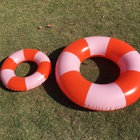 Flotteur de piscine personnalisé OEM, anneau de natation gonflable en PVC pour bébé, Tube pour enfant, anneau de natation gonflable pour adulte, 18P gratuit, 2023