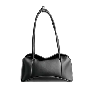 Bolso de hombro de cuero PU suave con logotipo personalizado, bolso de hombro moderno y casual para mujer - Product Image 4