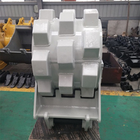 Roue de compactage robuste pour excavatrice, roue de compactage pour la construction